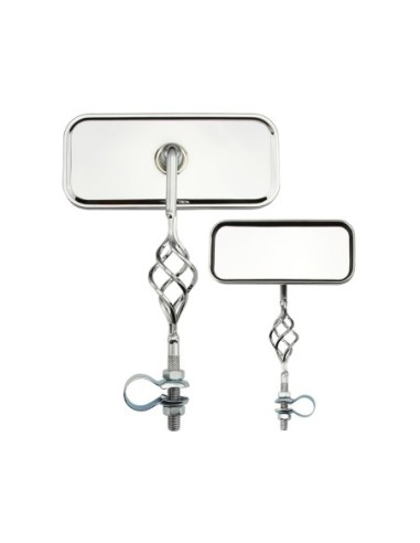 Rectangle Cage Mirror All Chrome.
